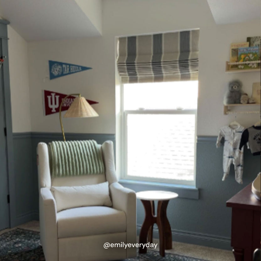 Styled blackout curtain room
